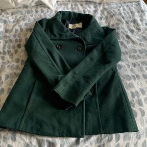 Hunter green pea coat